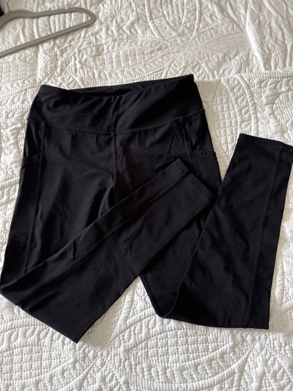 Kids Black Pocket Leggings - Comfortable High-Waist Performance